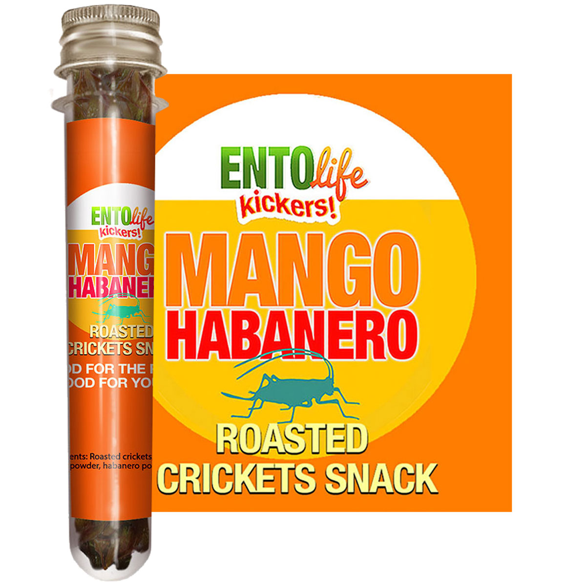 Mango Habanero Flavored Crickets